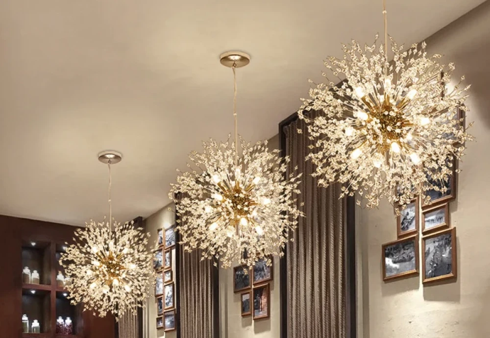 modern crystal flower chandelier