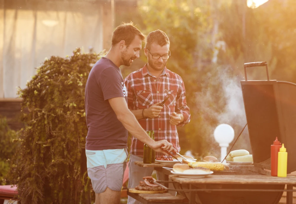 barbecue grill and smoker combo